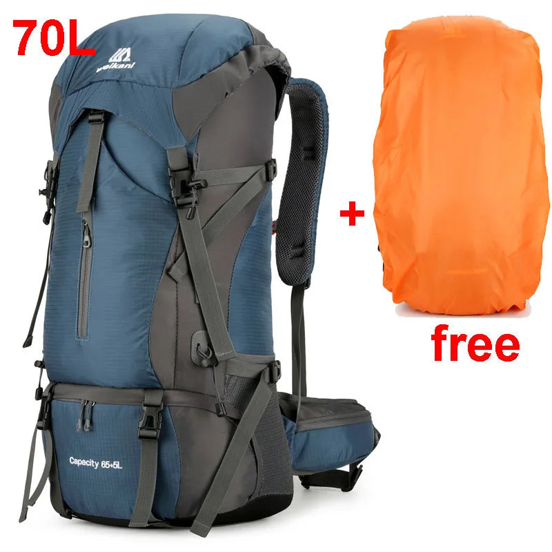 Alpivento 70L Trekkingrucksack mit Regenhülle | Brehn