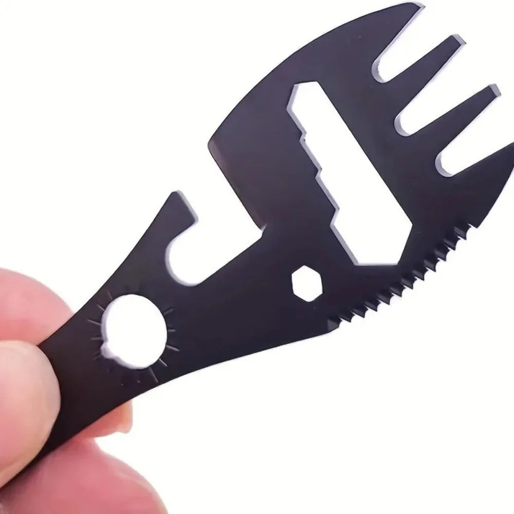 Brehn | TrailSpork Pro | 6-in-1 Edelstahl Camping-Spork | Gabel, Löffel, Grabwerkzeug & Selbstschutz | Ultraleicht & kompakt | Für Outdoor & Survival