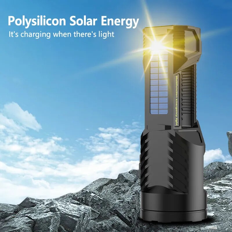 Solar Hochleistungs-Multifunktions-Taschenlampe | Brehn