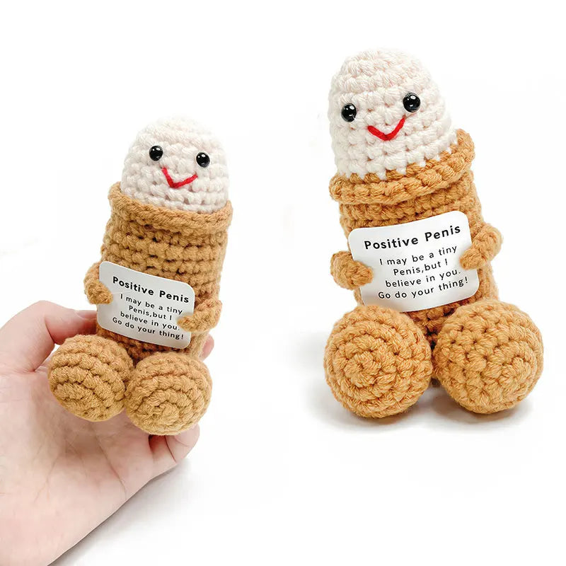 Brehn | Emotional Support Erwachsenen Humor Häkelpuppe