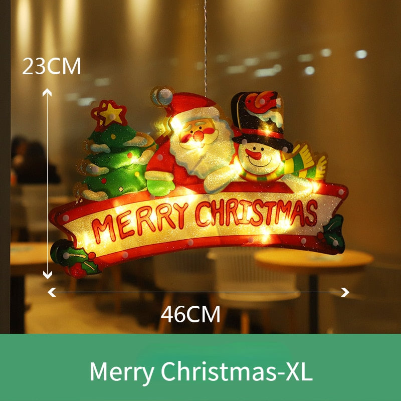 Brehn | Blinkende Weihnachtsdeko Fensterhängende Lichter
