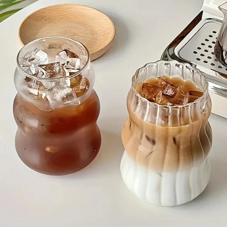 Hitzebeständiger gerippter Becher 4-teiliges Set Brehn