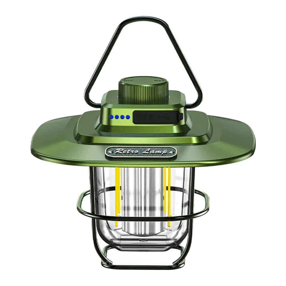 Brehn | Retro wiederaufladbare LED Campinglaterne - NostalgiaGlow