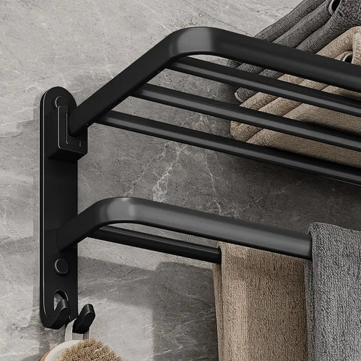 VIvolux | Eleganter Lebensstil Platzsparender Klappbarer Aluminium Handtuchhalter