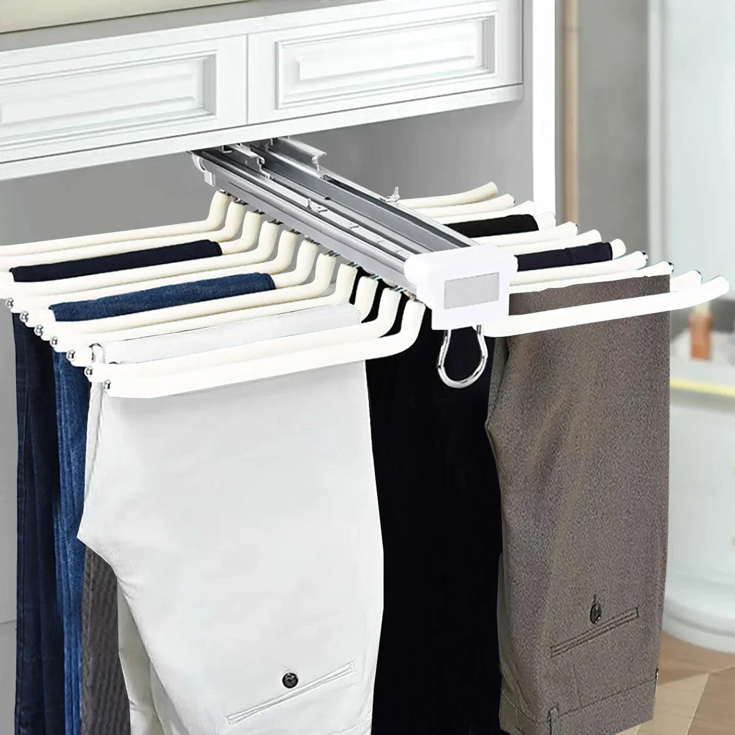 Smart Slide-Out Rail Tuch-Organizer