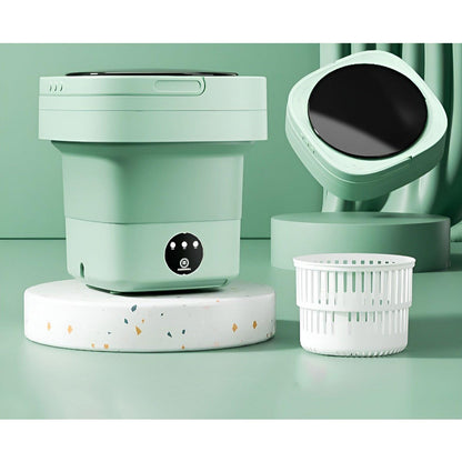 QuickSpin Waschmaschine – Zusammenklappbare Mini-Waschmaschine mit Trockner | Brehn