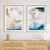 Serene Seascape Wandkunst Abstrakte Ozeanwellen mit goldenen Akzenten Fine Art Leinwanddrucke Bilder für Wohnzimmer Schlafzimmer Nordic Wohnkultur | Brehn