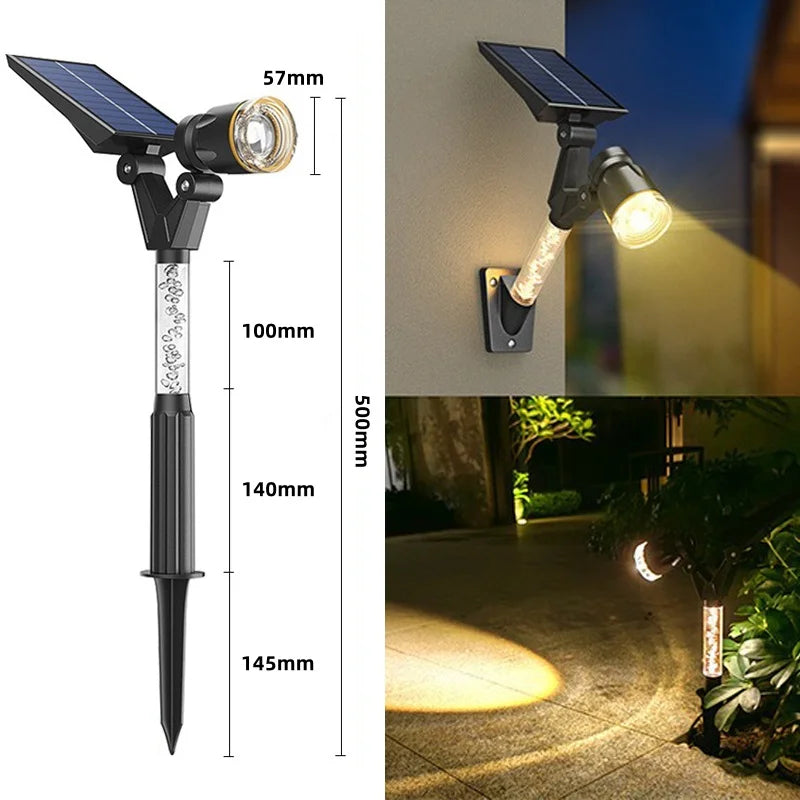 Solar-LED-Garten-Haus-Außen-Weg-Spotlights
