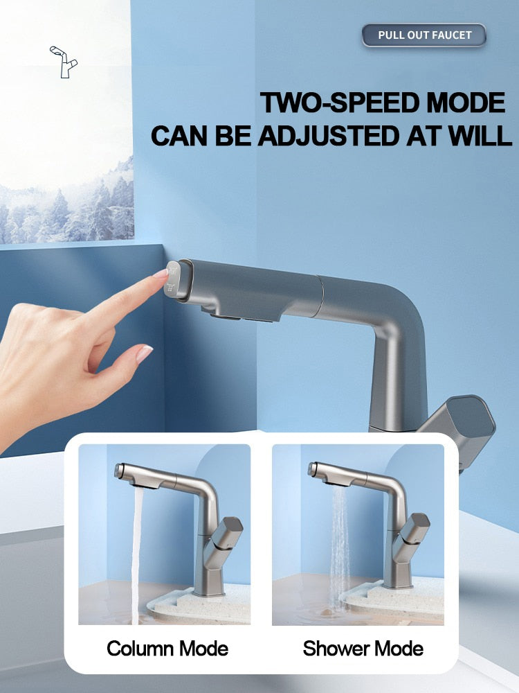 Brehn | Futuristischer Rotierender Europäischer Ausziehbarer Wasserhahn
