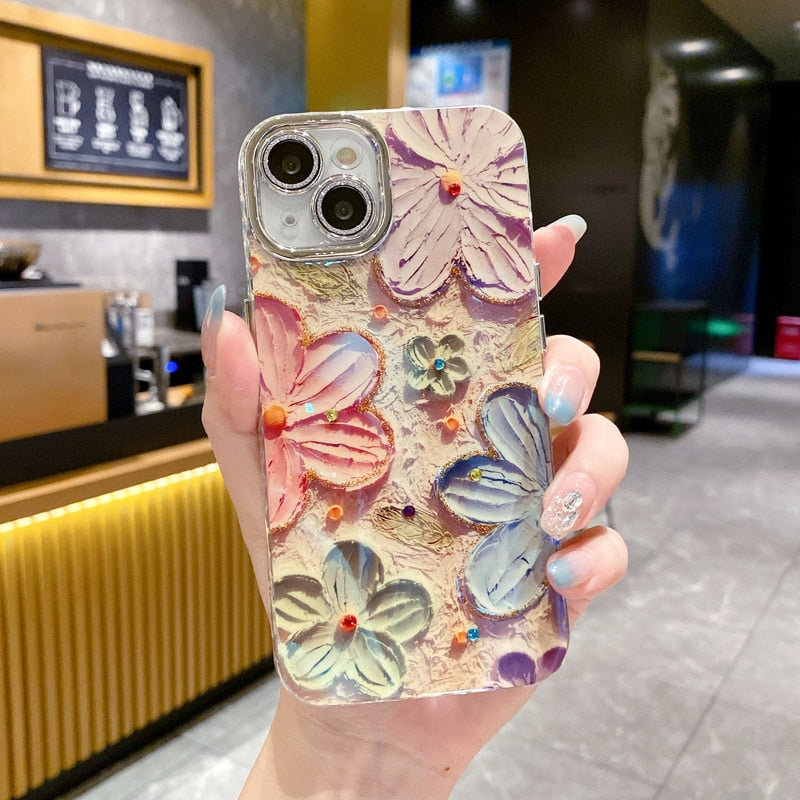 VIvolux | Flower Glow Soft Shockproof iPhone-Hülle