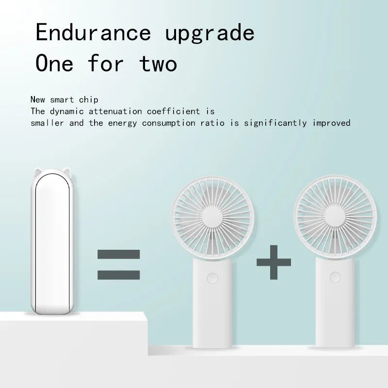 Neuer Tragbarer Mini Ventilator - Kreativ, Drei-Geschwindigkeits-Einstellbar, Einfarbig, USB Wiederaufladbarer Kleiner Ventilator | Brehn
