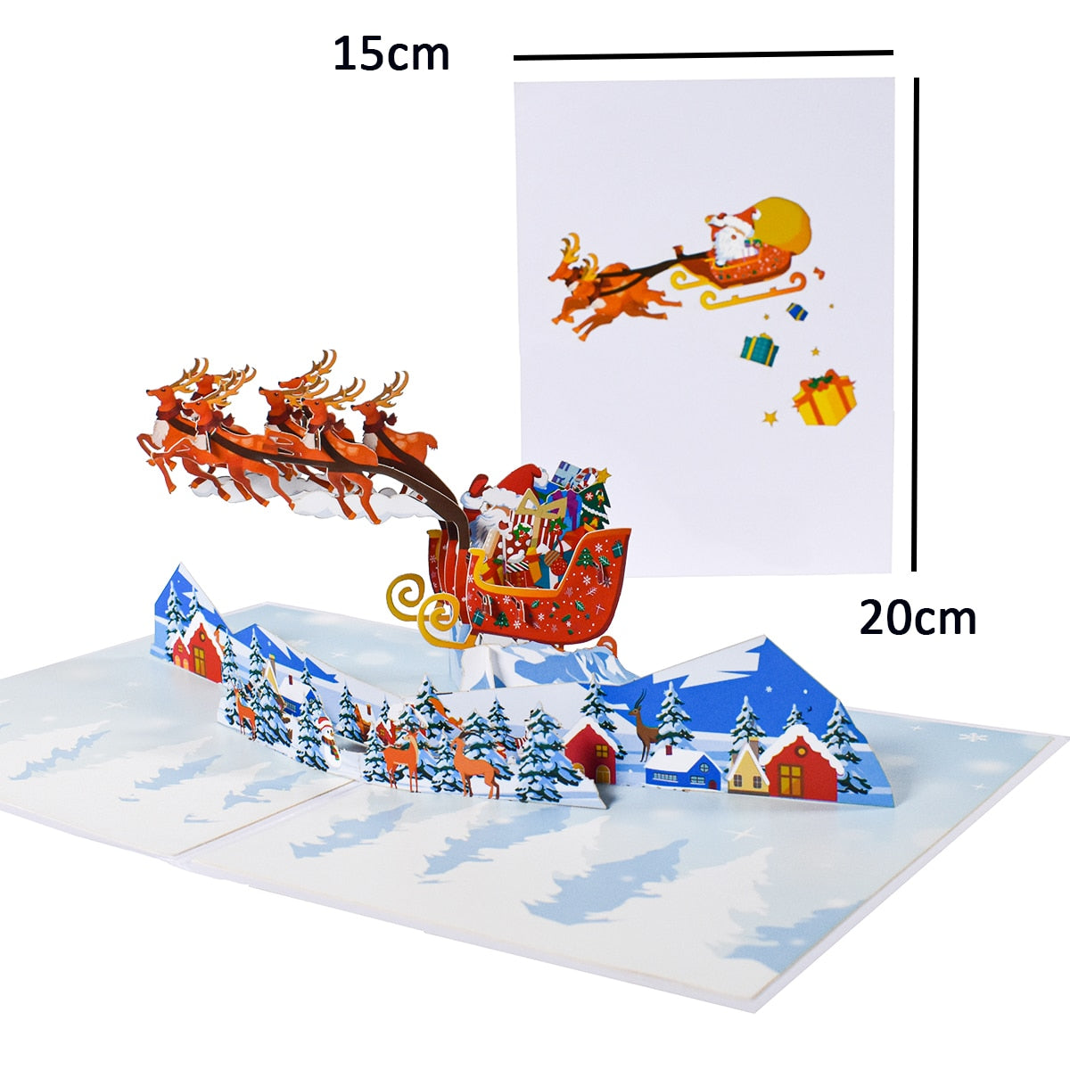 Brehn | 3D Pop-Up Fröhliche Weihnachtsgeschenkkarten