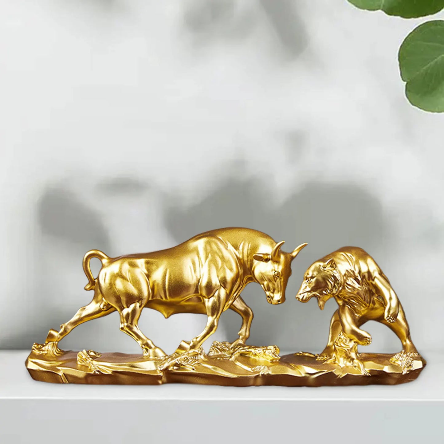 Feng Shui Bären- und Stierstatue, Stierfigur, Kuhskulpturen-Sammlung