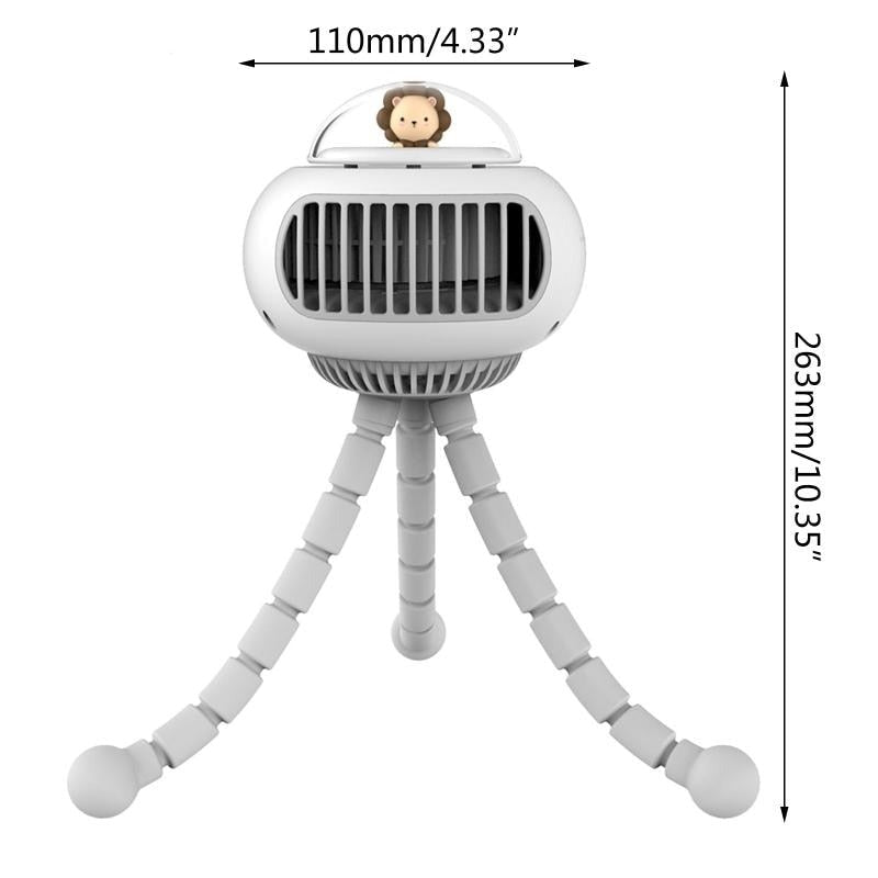 Tragbarer flexiBrehner süßer Babywagenventilator | Brehn