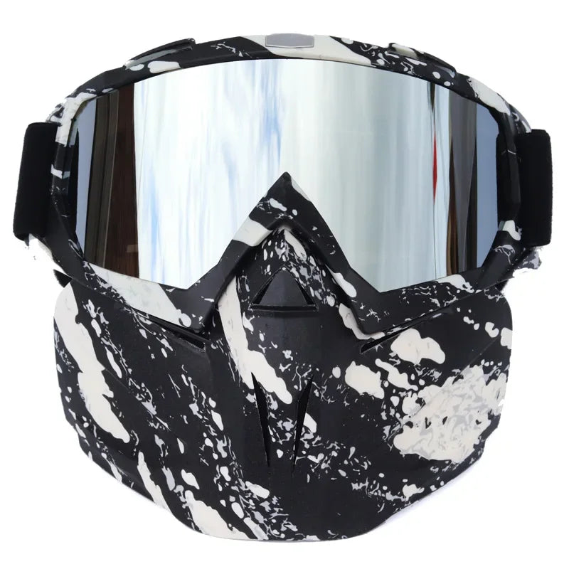 Schneeninja-Maske mit Schutzbrille