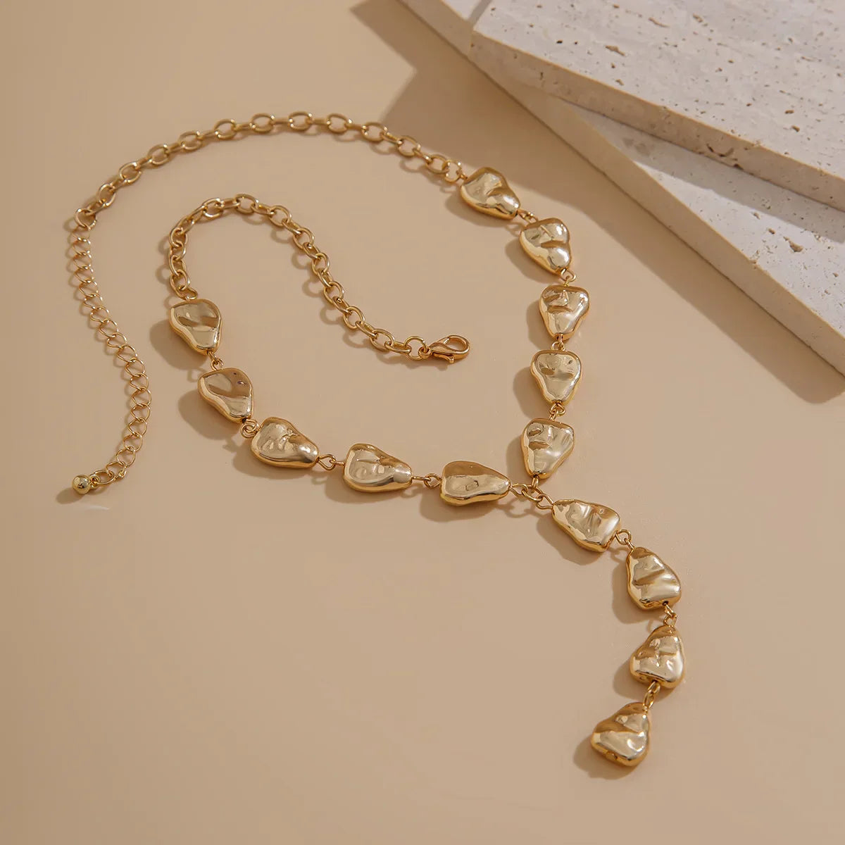 Brehn | Moderne Stein inspirierte Lariat-Halskette
