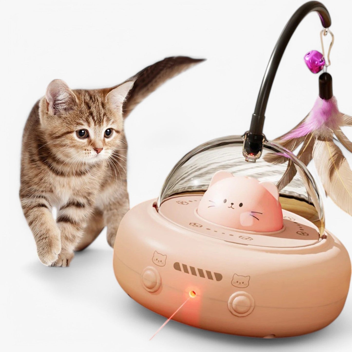 Smart Cat Laser "Hunting Light" mit Regenbogenfunktion und USB-Ladefunktion | Brehn
