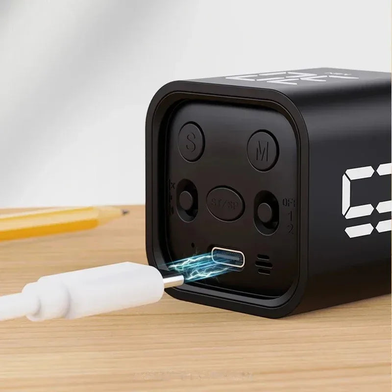 Time Cube SlimTimer – Tragbarer LED-Würfel-Timer mit Bewegungssensor | Brehn