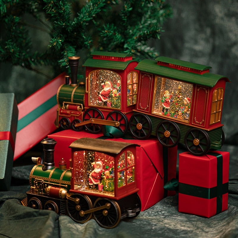 Brehn | Weihnachtsmann Weihnachtszug Spieluhr