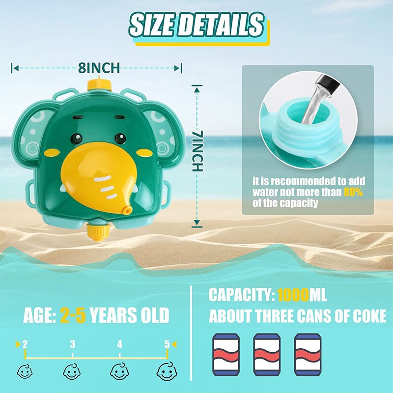 Brehn | Sun Fun Aqua Ranger Rucksack Kinder Wasserpistole