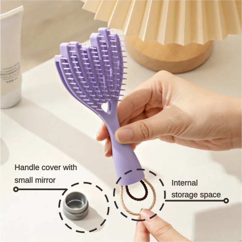 VIvolux | Soft Touch Kopfhautmassage Haar Styler Bürste