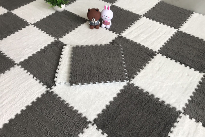 DIY Winter Plush Puzzle Mat | Brehn