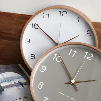 Luxuriöse Wanduhr aus Holz und Glas mit Minimalistischem Design | Brehn
