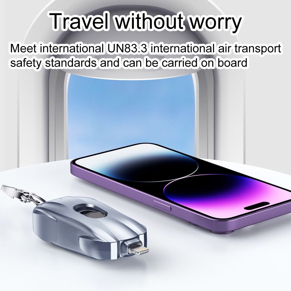 VIvolux | Mini-Rennwagen Notfall-Schlüsselanhänger Powerbank