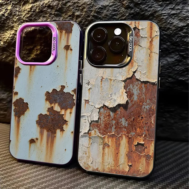 Brehn | Industrieller Rostfinish Stoßfeste iPhone-Hülle