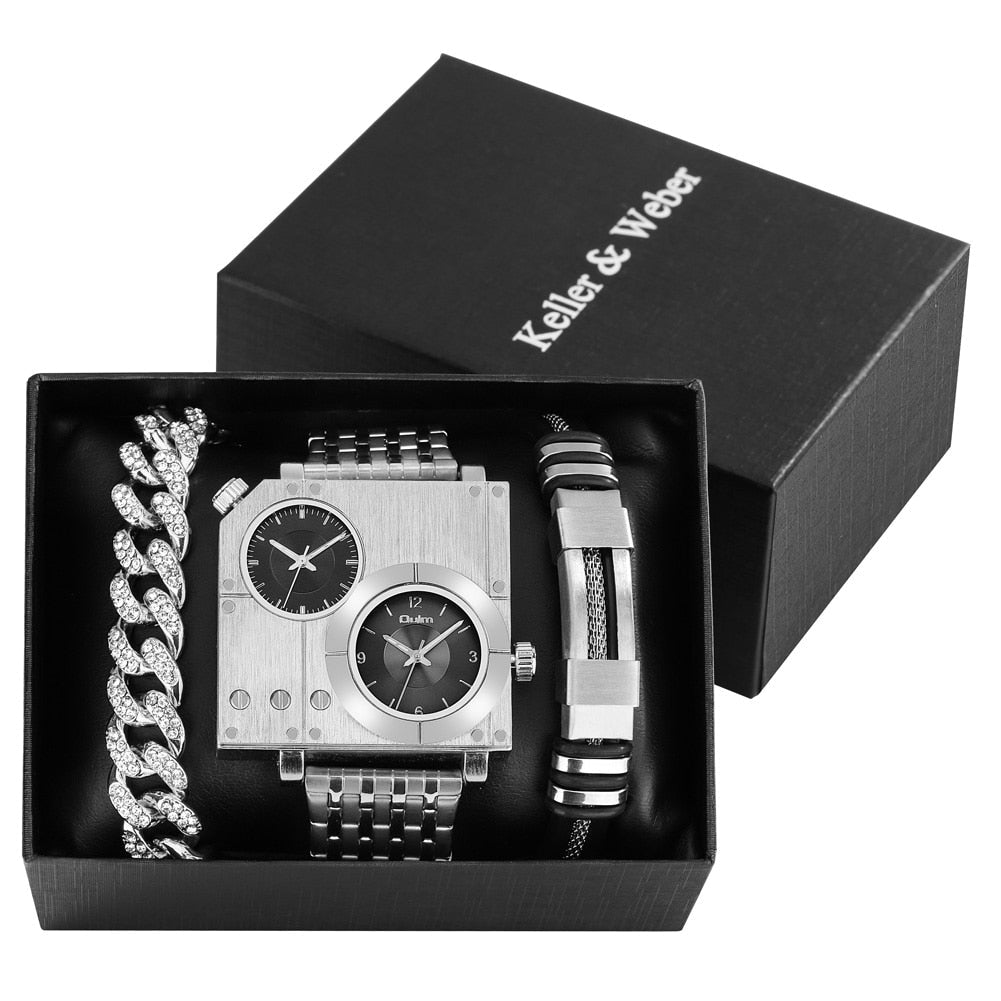 Brehn | Ultimativer Zeitmesser Quadrat Uhr Geschenkset
