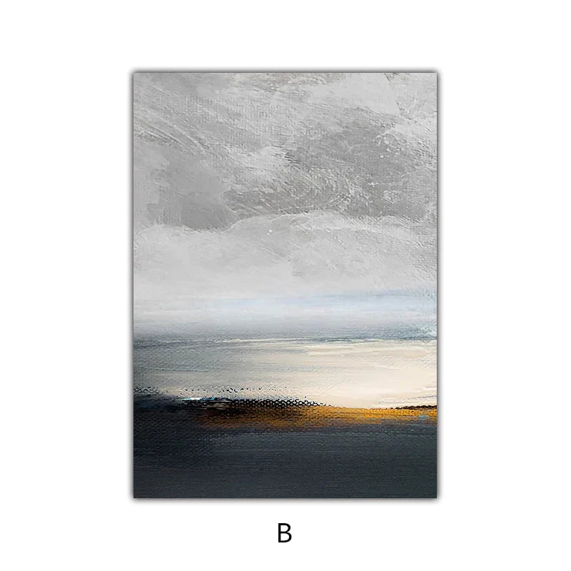 Sonnenuntergang See Landschaft Abstract Wandkunst Fine Art Leinwanddrucke Bilder für modernes Apartment Wohnzimmer Home Office Kunst Dekor | Brehn
