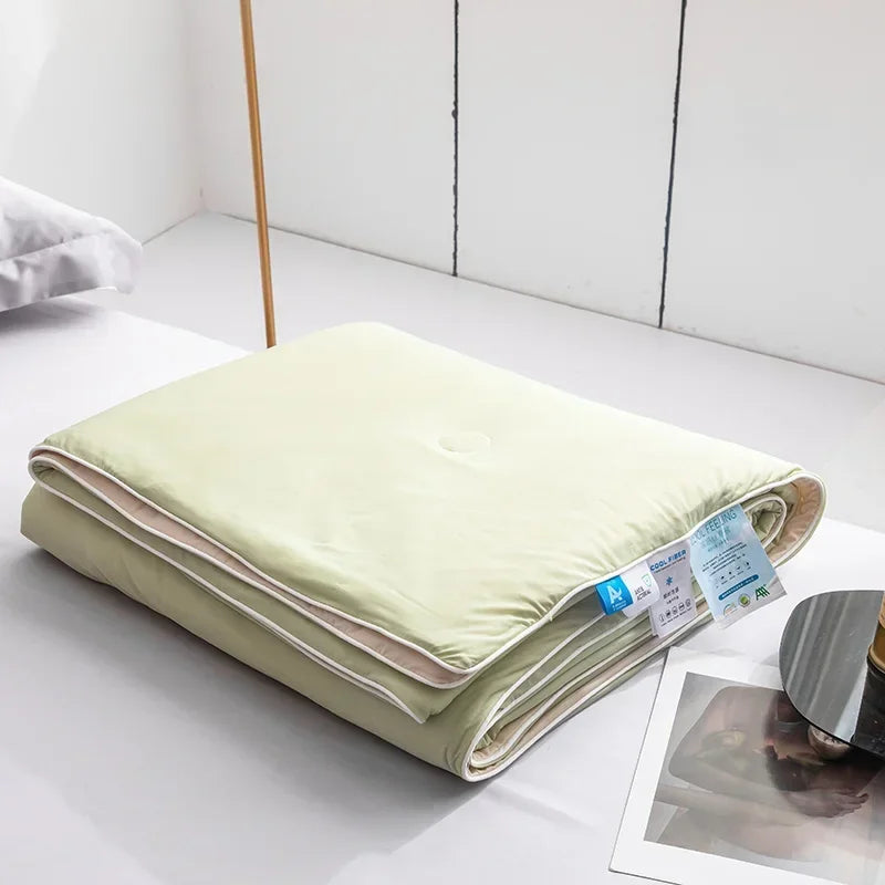 Air Condition Sommerdecke — Pure Color Eis-Seide Kühlende Decke, Leicht & Glatt Twin/Kingsize Bettdecke | Brehn