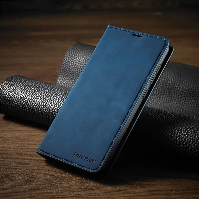 Brehn |  iPhone Hülle: Magnetische Leder Tasche für stilvollen Schutz