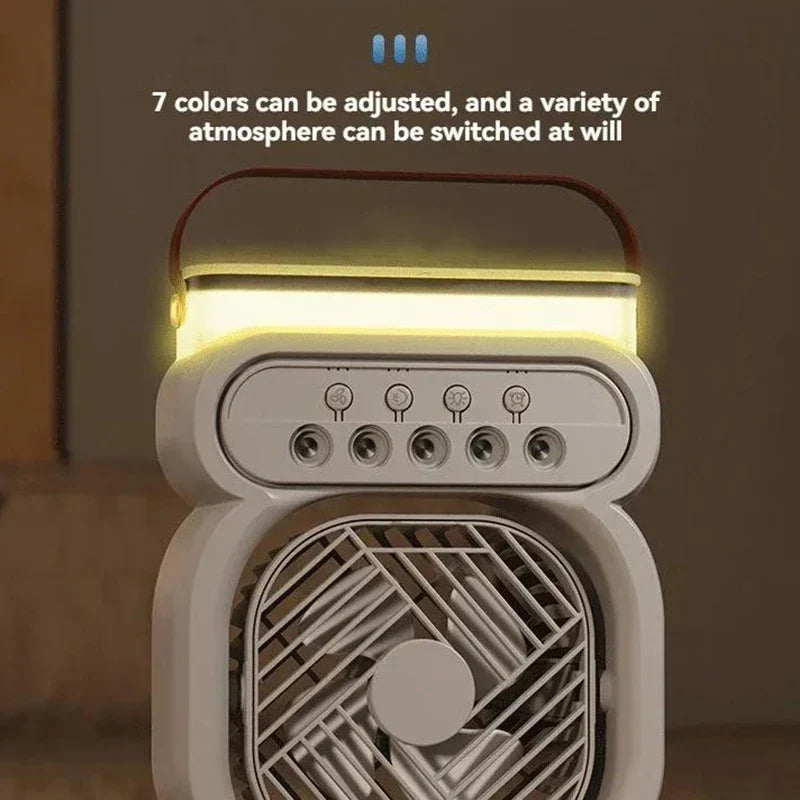 Brehn | 3in1 Luftkühler LED Nachtlampe Luftbefeuchter Ventilator