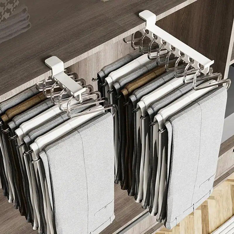 Brehn | Rückziehbare Kleiderschienen Kleiderschrank Organizer Hänger