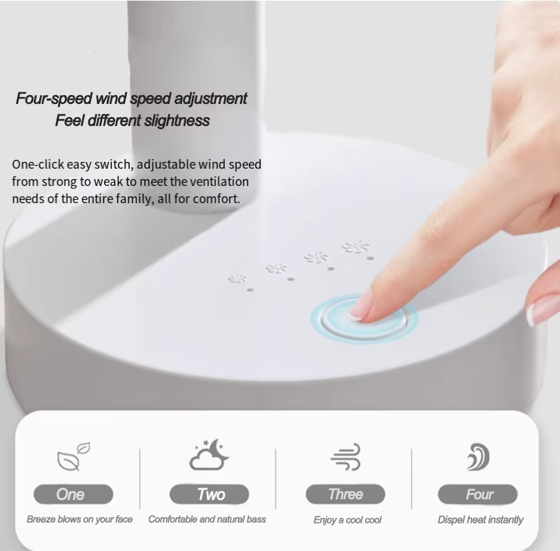 USB Schreibtisch Oscillating Fan mit verstellbarem Kopf und kraftvollem Luftstrom | Brehn