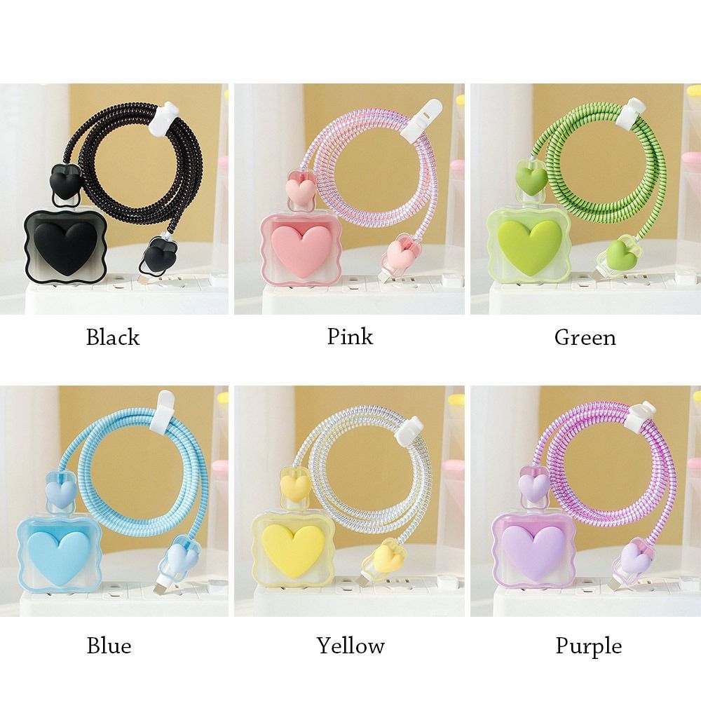 VIvolux | Transparent Love Lade-Kabel Schutz-Hülle