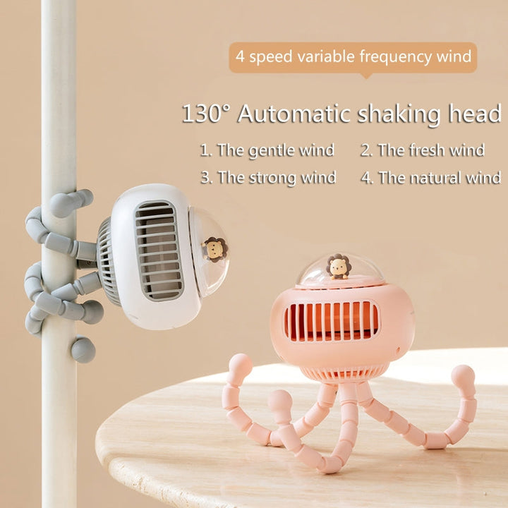Tragbarer flexiBrehner süßer Babywagenventilator | Brehn