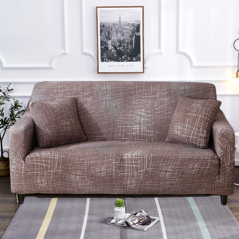 Modern rutschfeste bunte elastische Sofabezug | Brehn
