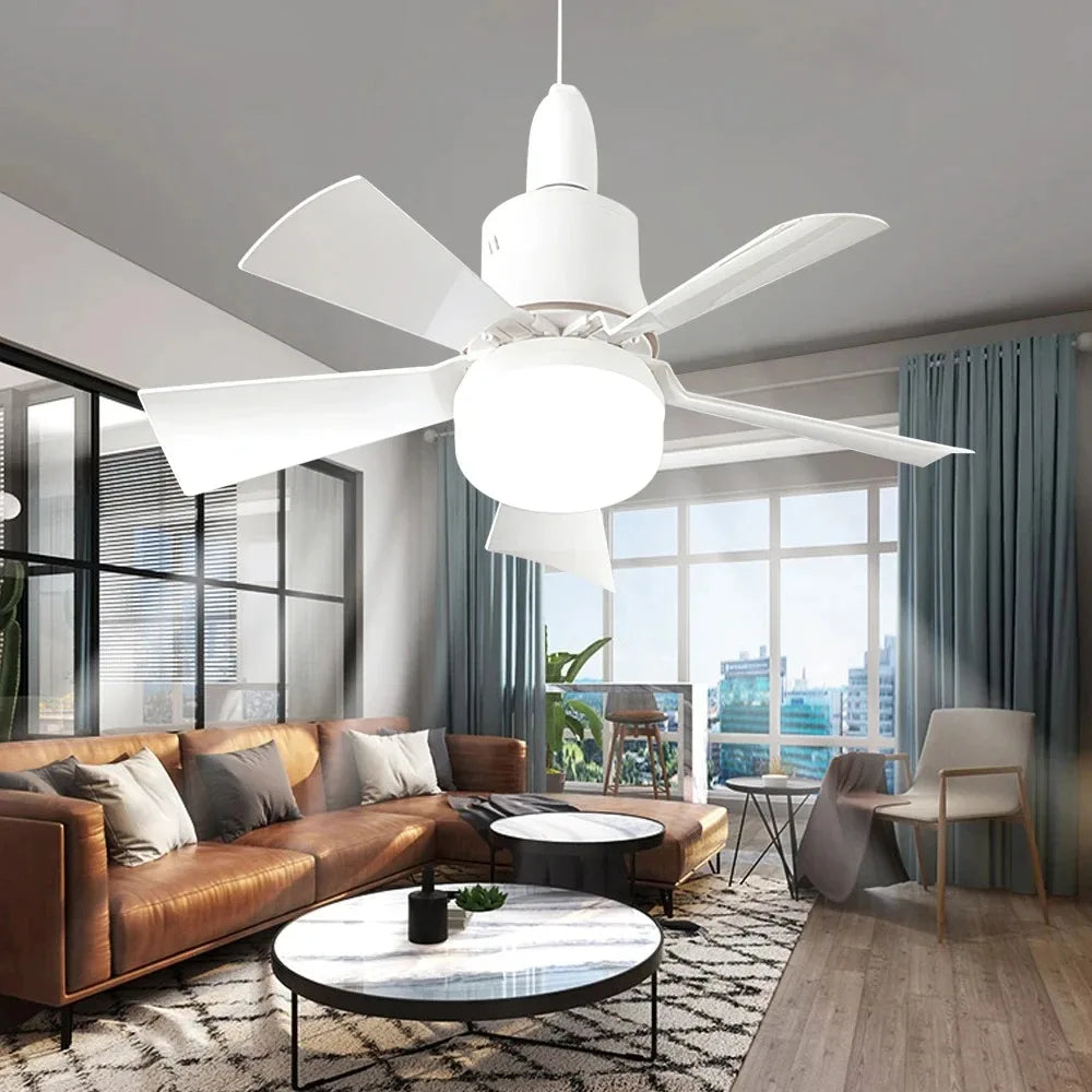 30W E27 Deckenventilator Licht mit Fernbedienung - LED Dimmfunktion, intelligenter leiser Ventilator für Schlafzimmer & Wohnzimmer | Brehn
