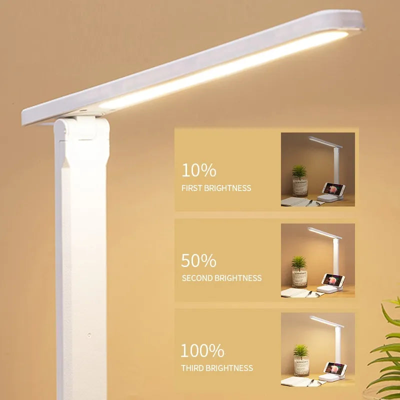 BowLift | LED Table Lamp | Rechargeable 6000mAh | Stepless dimmable | Foldable Desk Lamp with Touch