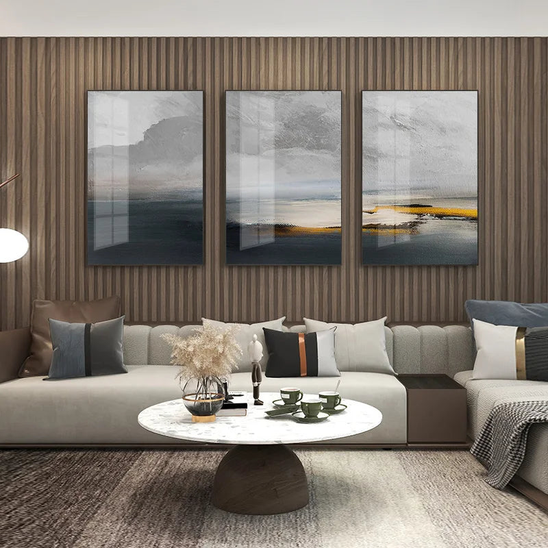 Sonnenuntergang See Landschaft Abstract Wandkunst Fine Art Leinwanddrucke Bilder für modernes Apartment Wohnzimmer Home Office Kunst Dekor | Brehn