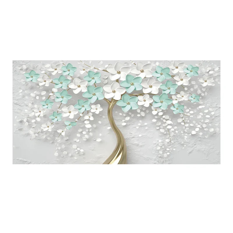 Abstract Floral Big Blossom Petal Tree Wandkunst Feine Kunst Leinwanddrucke Bild Für Wohnzimmer Schlafzimmer Salon Kunst Dekor | Brehn