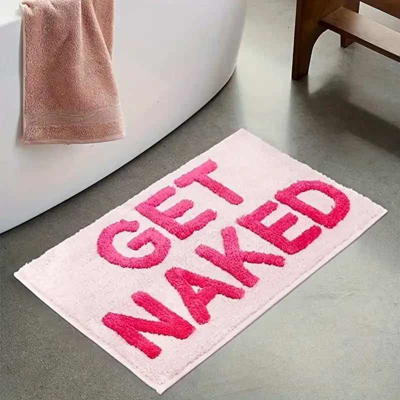 Getufteter Designteppich „Get Naked“ Rosa 80×50 cm | Brehn