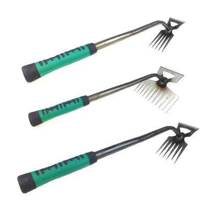 Brehn | Raveta Gartenrechen | Robuste Stahlzinken | Ergonomischer Griff | Effektiv gegen Unkraut & Laub