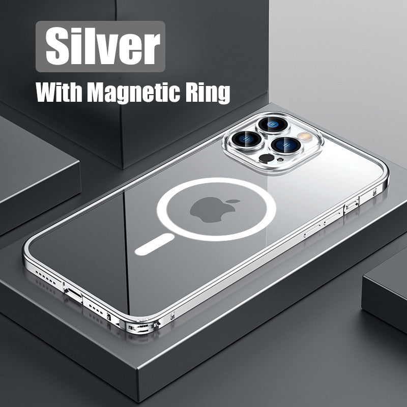 Brehn | Metallstoßstange Aluminium Magnetische Handyhülle