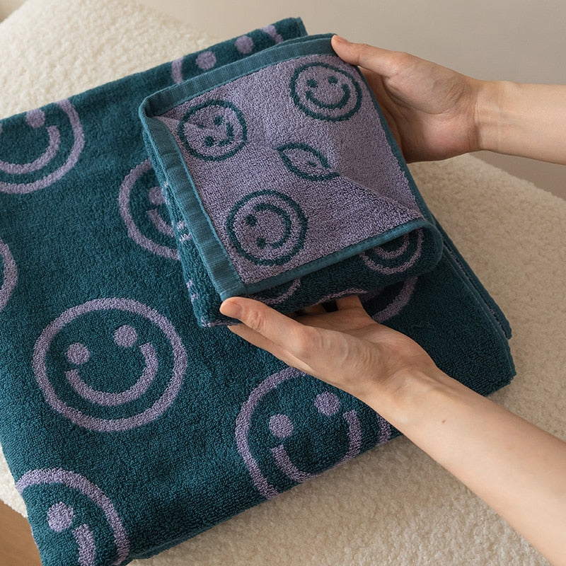 Doppelseitiges Smiley-Handtuch | Brehn