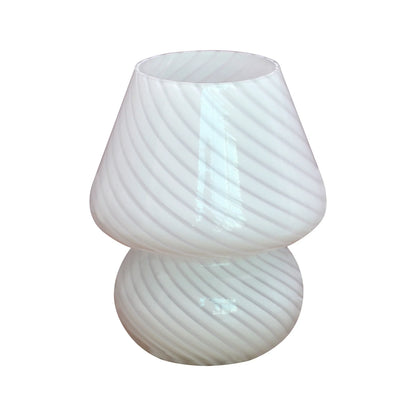 Brehn | Murano Tischlampe - Einzigartige Glas-Pilz-Schreibtischlampe für magische Atmosphäre