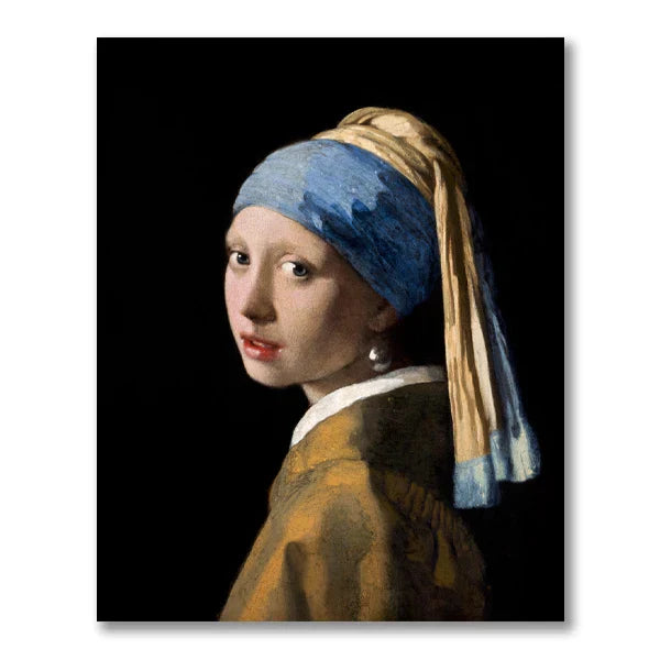 Mädchen mit einem Perlenohrring Poster Johannes Vermeer Niederländisches Goldenes Zeitalter Malerei Fein Kunst Leinwand Drucke Klassische Malerei Für Wohnzimmer Esszimmer Dekor | Brehn