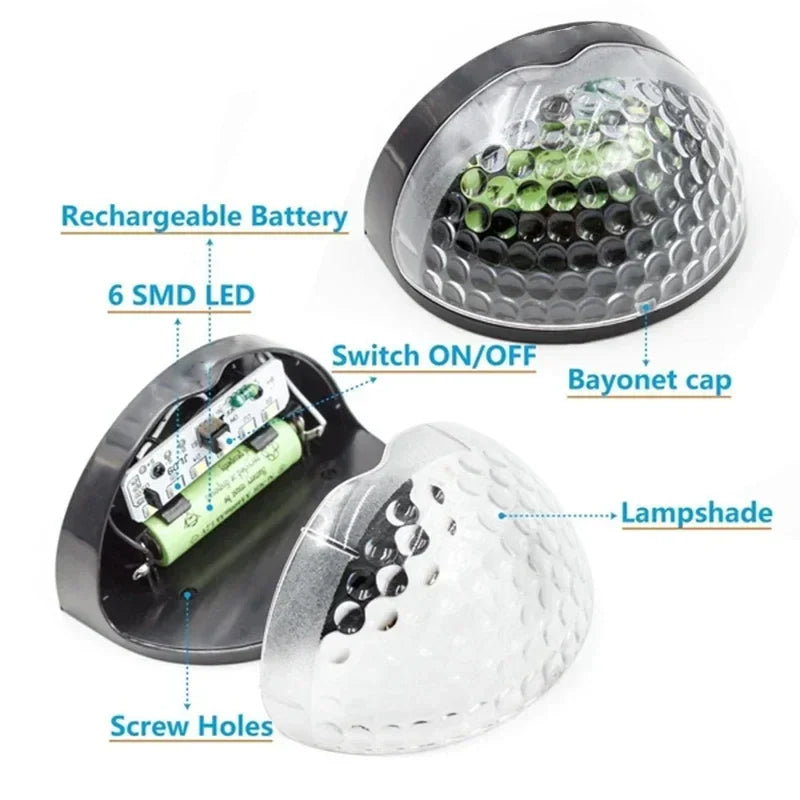 Brehn | Outdoor wasserdichte Solar-LED-Patiowandleuchte